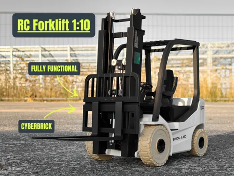 Letrero o emblema decorativo: RC Forklift 1:10 | CyberBrick | Fully Functional — referencia de MakerWorld