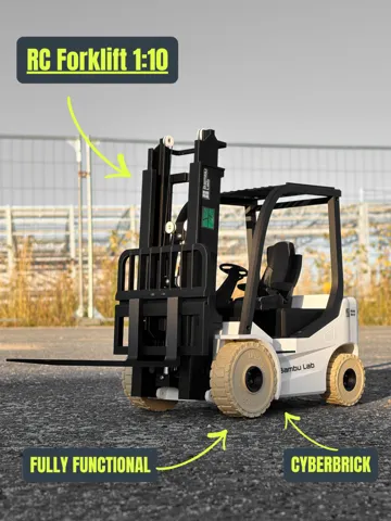 Letrero o emblema decorativo: RC Forklift 1:10 | CyberBrick | Fully Functional — vista de referencia 2