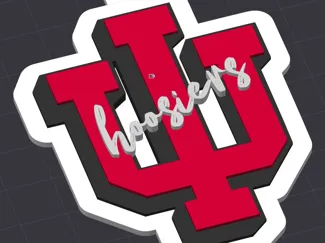 Indiana Hoosiers Keychain