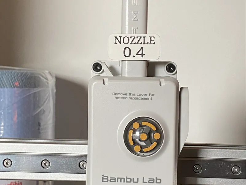 Nozzle / Hotend Labels For A1 Mini (and A1)