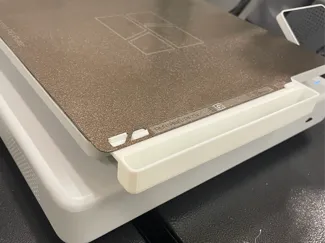 Build Plate Waste Tray Left and Right Side