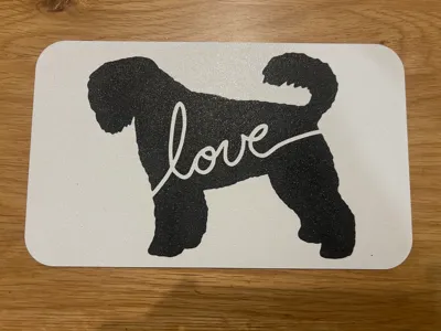 Bouvier des Flandres Breakfast Board