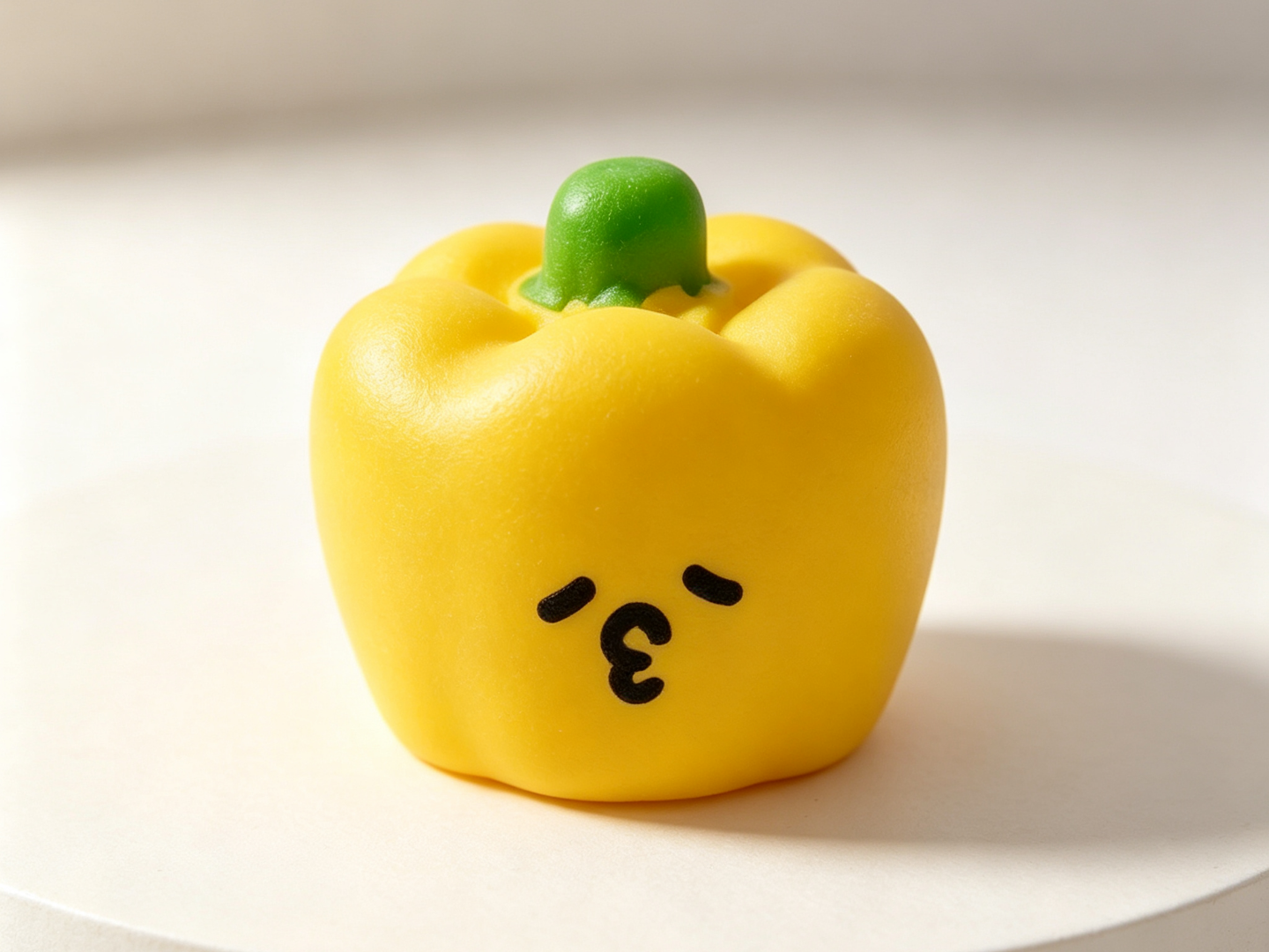彩椒-Q版可爱仿真蔬菜系列幼儿认知百科-儿童涂色过家家玩具 3D model