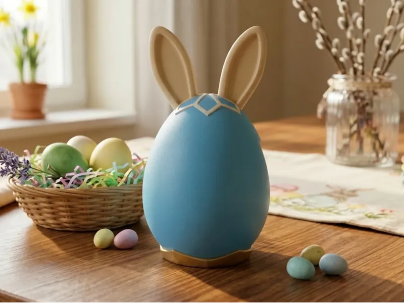 Egg-Bunny di Pasqua: Decorazione Minimal & Moderna