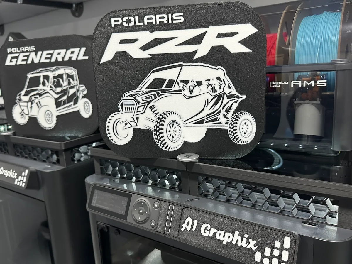 Polaris RZR SxS with Logo Lightbox - Free 3D Print Model - MakerWorld