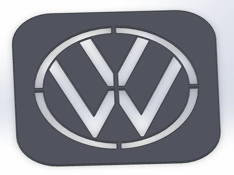 Detailing Valeting Carpet stencil VW