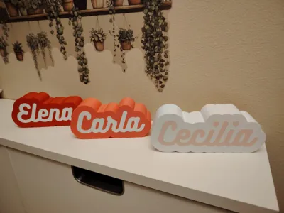 Lightbox with name