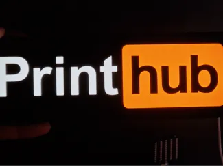 Print hub lightbox for light strip