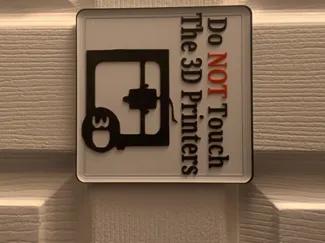 Do not touch the 3D Printers