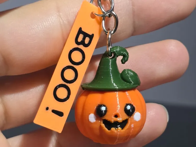 Chaveiro Abóbora De Halloween Fofa