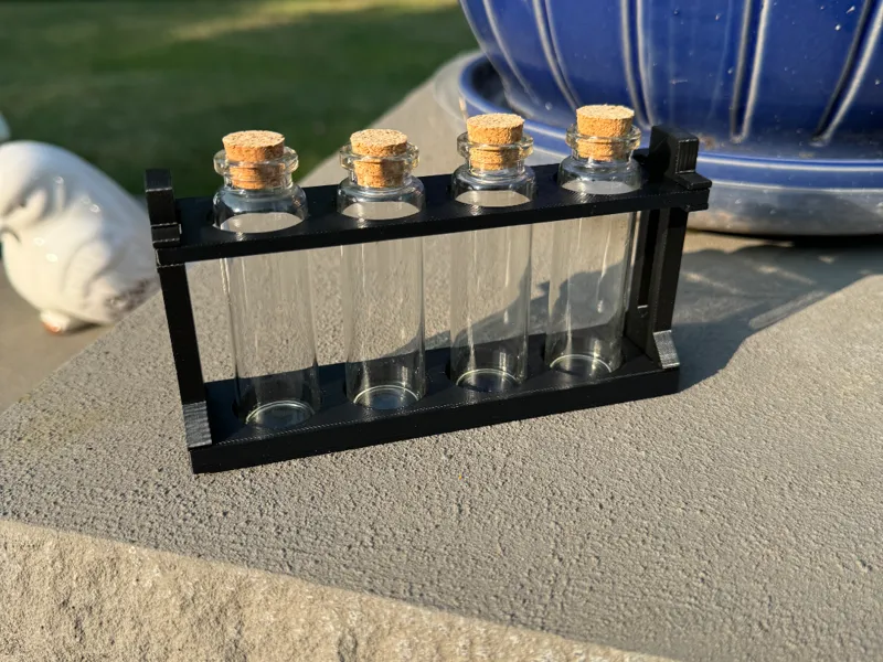 Mini Glass Bottle Stand