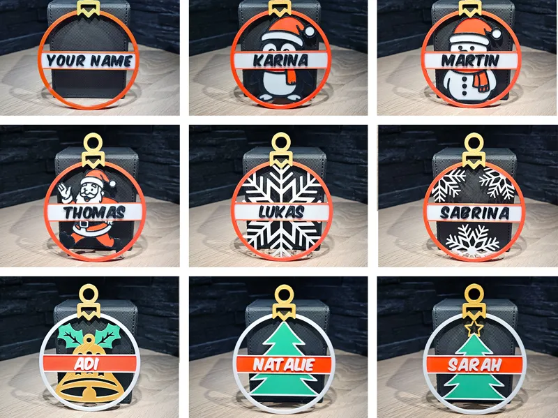 Christmas Ball Ornaments Personalized