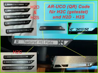 BambuLab H2C- H2D-H2S AR-UCO (QR-code) Magnet