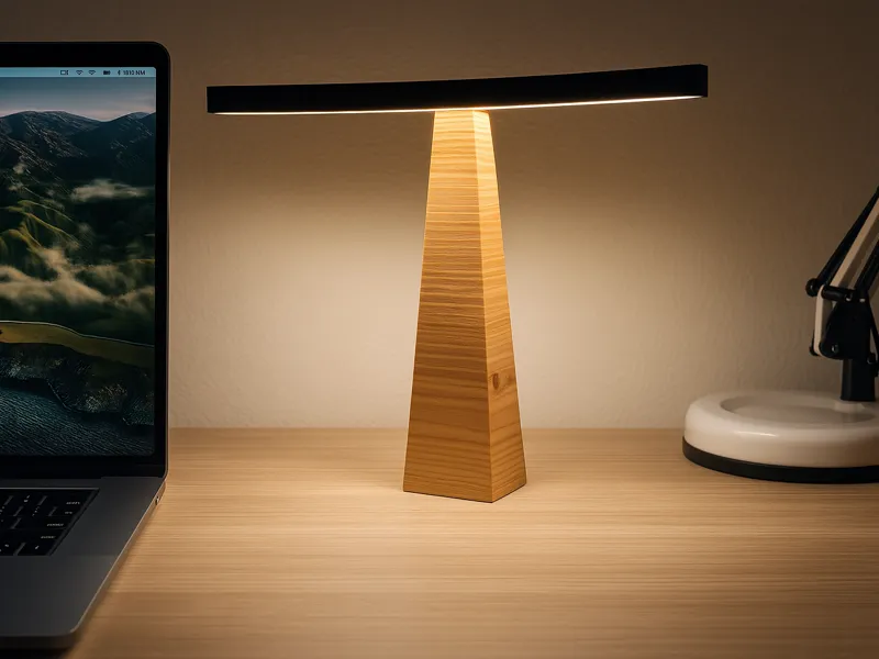 LED Lamp with Wood Pattern