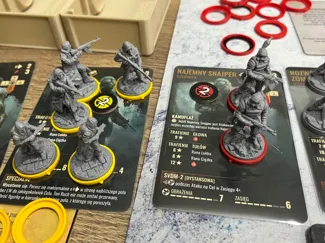 Stalker Board Game Mini Colored Bases with arrow