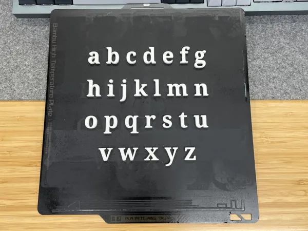 Alphabet en minuscules