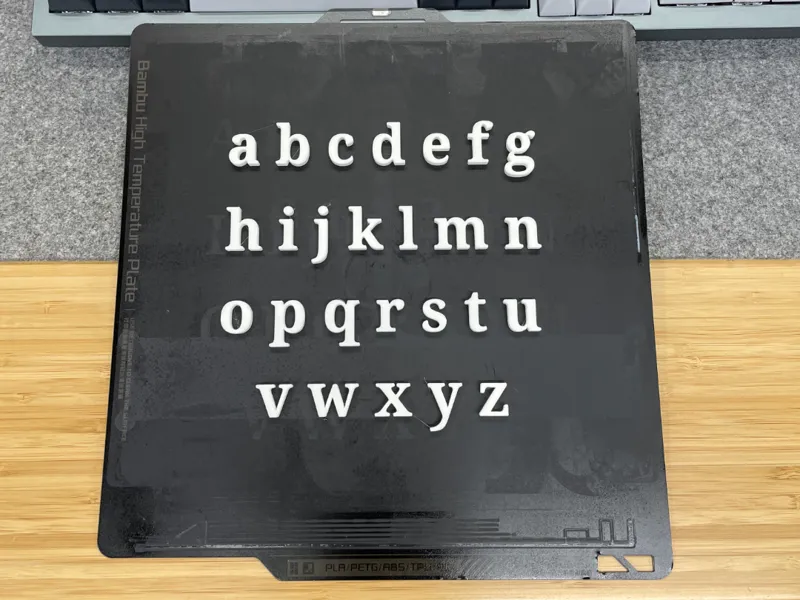 Lower Case Alphabet Letters