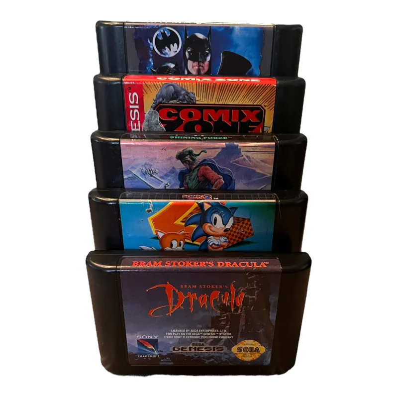 Sega Genesis 5 Cart Display