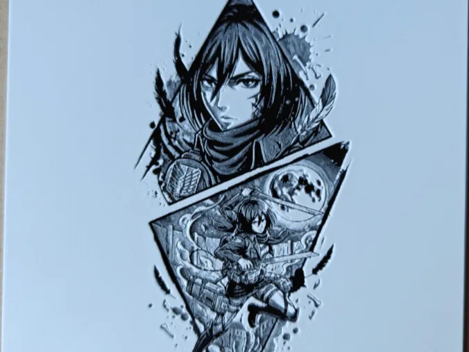 Mikasa attaque des titans (hueforge)
