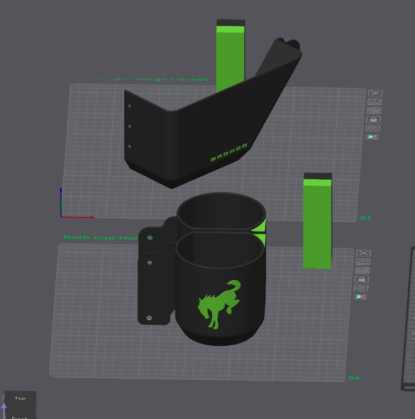 Miniatura 2 do modelo 3D Bronco Door Pockets
