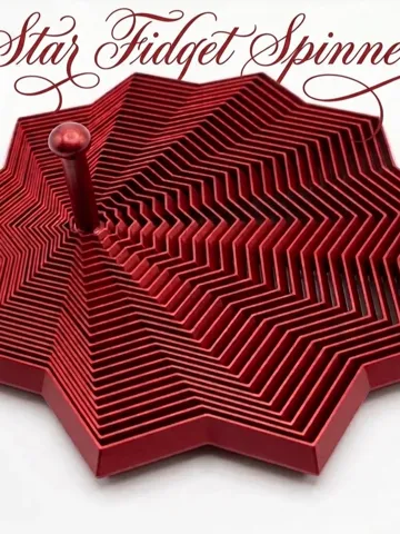 Objeto manipulable: StarDrop – Concentric 3D Star Fidget Spinner — vista de referencia 2