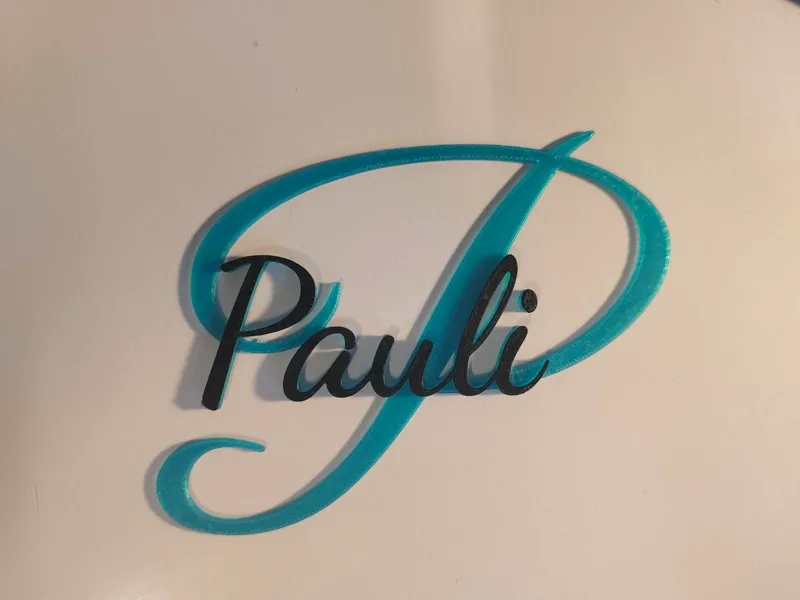 Pauli's Namenschild