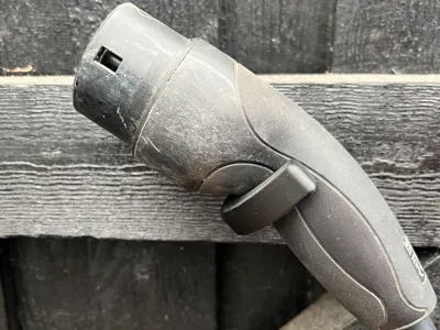 Clever EV charger cable holder