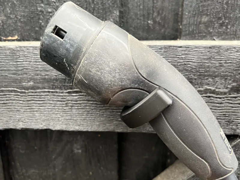 Clever EV charger cable holder