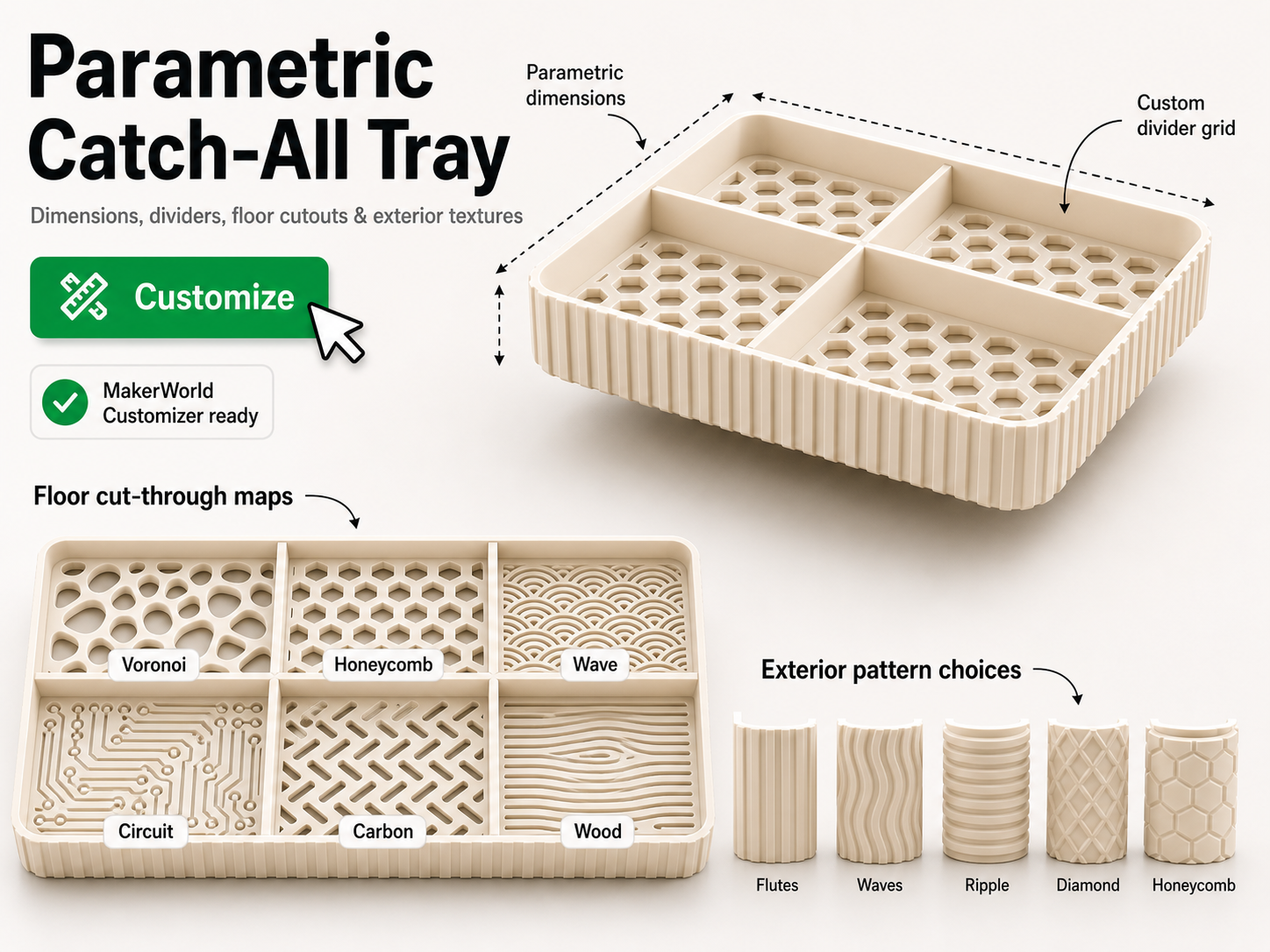 Ultimate Catch All Tray Parametric