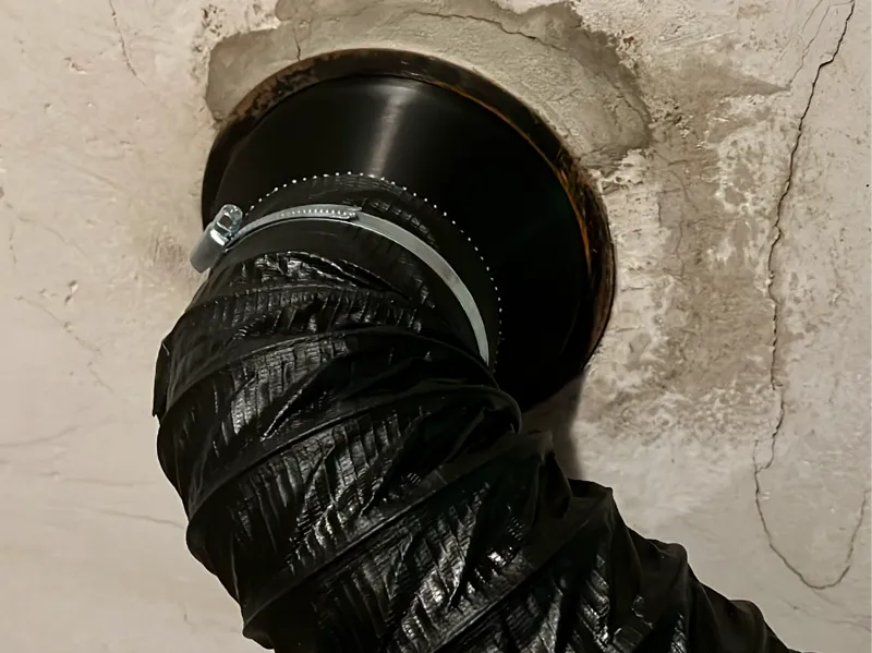 100mm Exhaust hose Chimney adapter