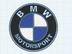 BMW Motorsport logo for center cap 68mm