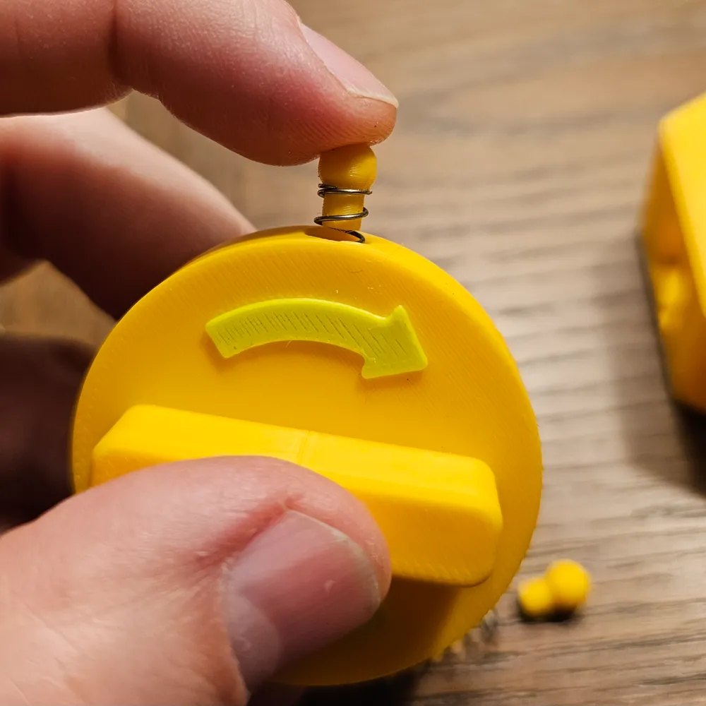 Spring Ends for uhltimate resettable Gauss Cannon