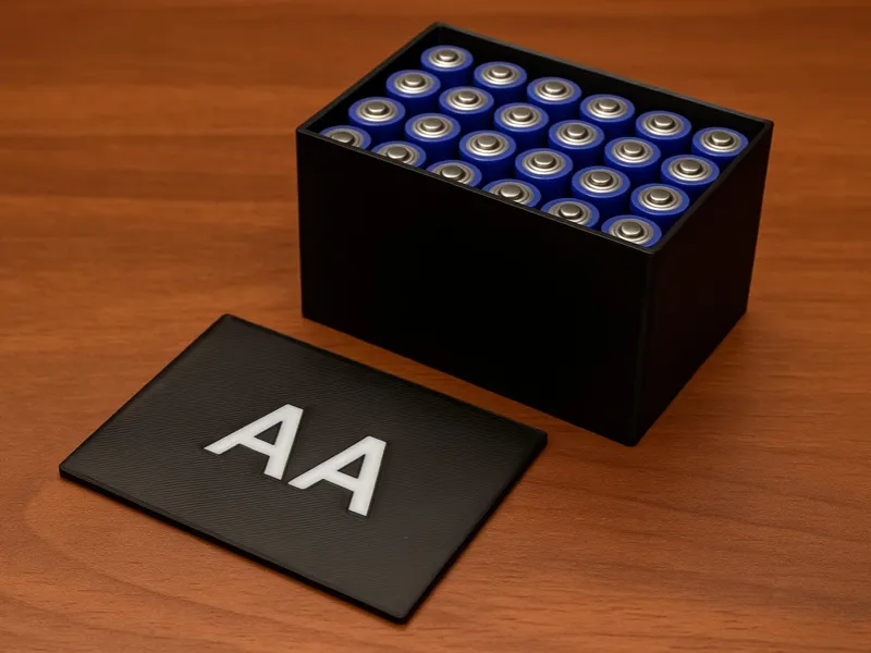 Batteriebox 6x4 für AA Batterien 