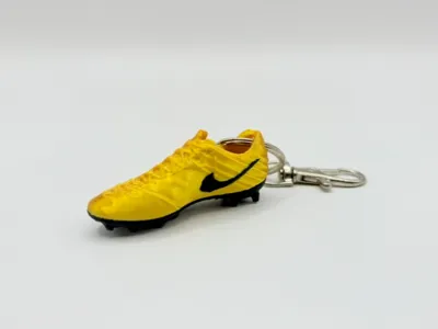 Multicolor Mini Golden Soccer Cleats Keychain