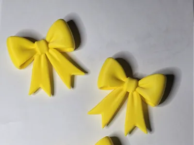 Elegant Magnetic Bow Sun Yellow