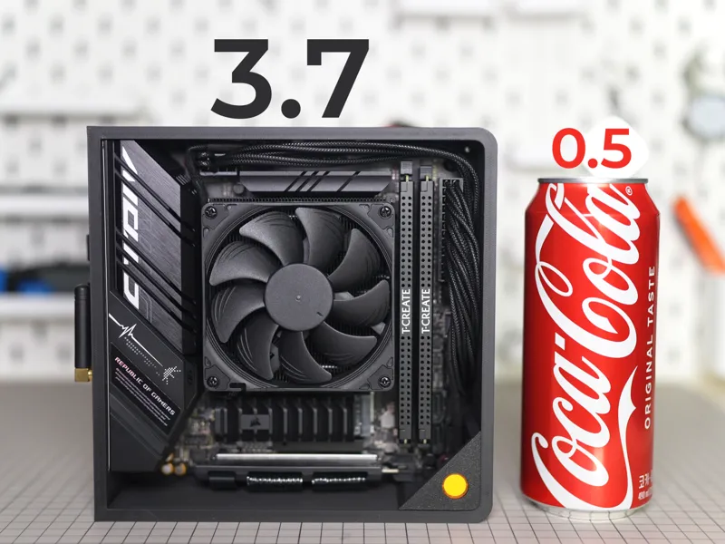 3.7L ITX PC CASE with RTX4060 LP