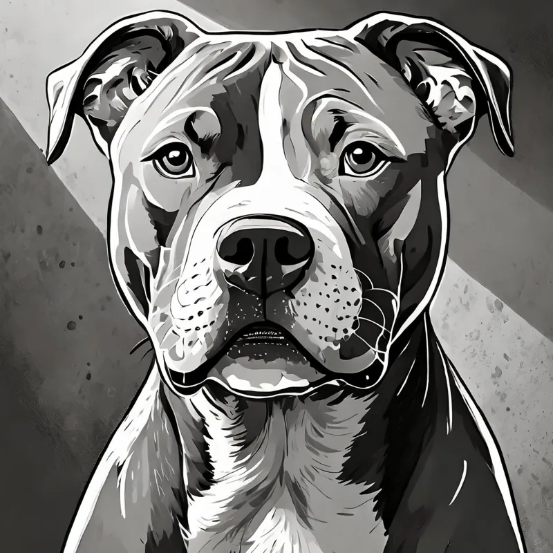 Staring Pitbull Hueforge