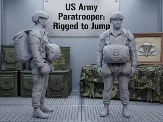 US Army Paratrooper: Rigged to Jump