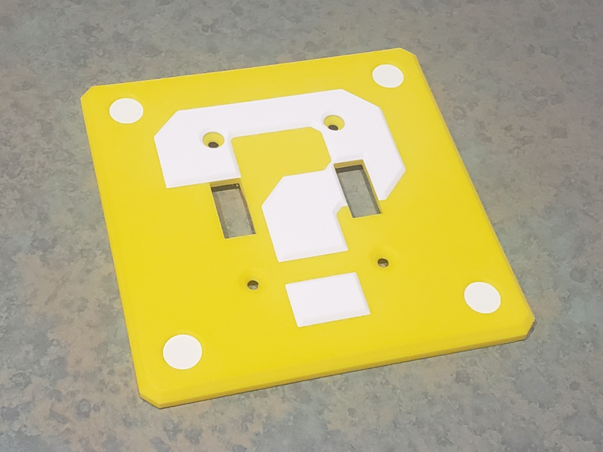 Mario Bros Question Mark Dual Light Switch Cover