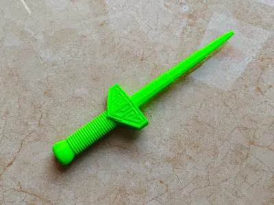 Chinese-style retractable sword No supports One-click easy printing Print-in-place No assembly required Easy to print