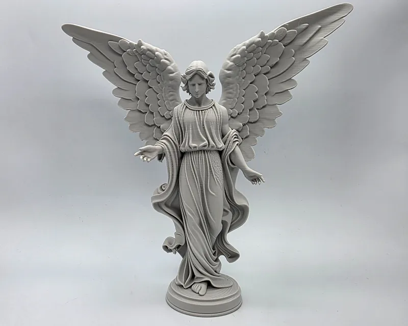 Classical Archangel Spreading Wings Sculpture