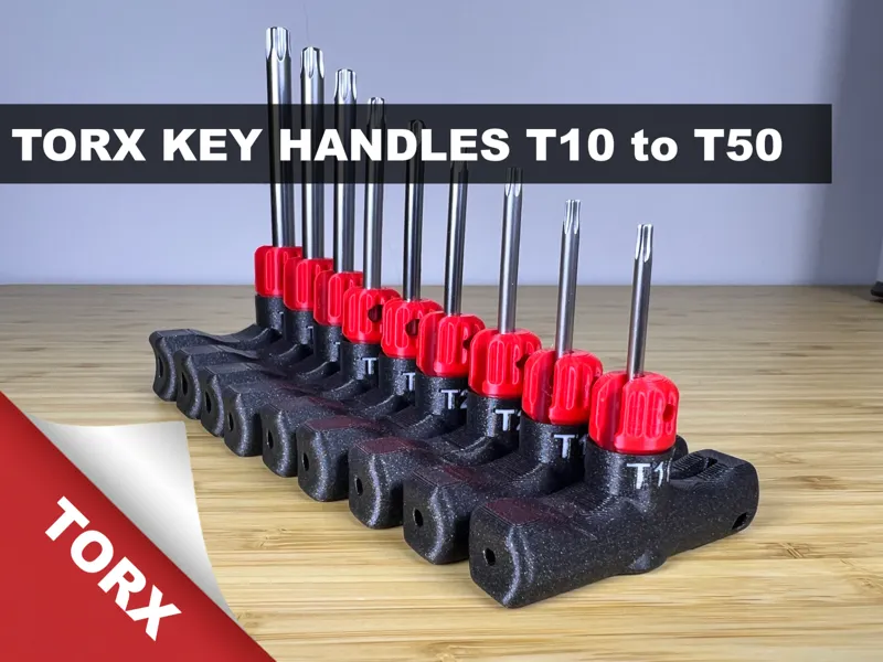 Torx key handles - Print in Place