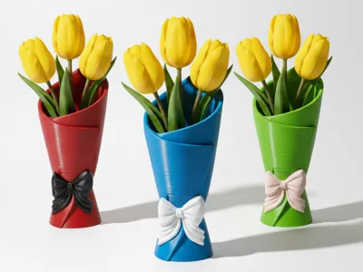 Valentine's : Purfect Bow Wrap Vase