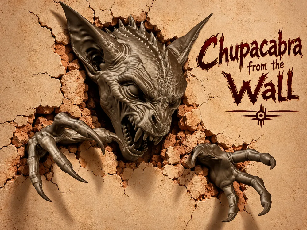 Chupacabra from the Wall - Free 3D Print Model - MakerWorld