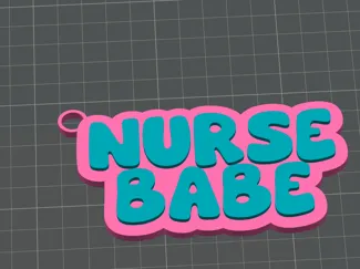 Nurse Babe Keychain