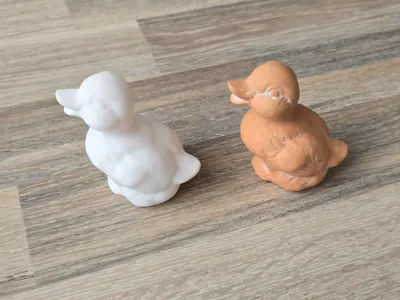 3D scan of a small detailed duck