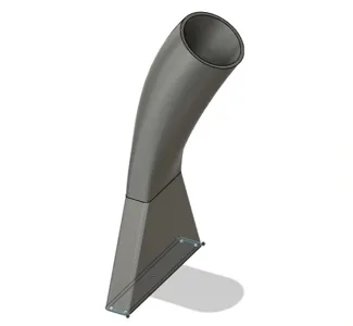 Vaccum nozzle - thin wide - 34mm pipe input