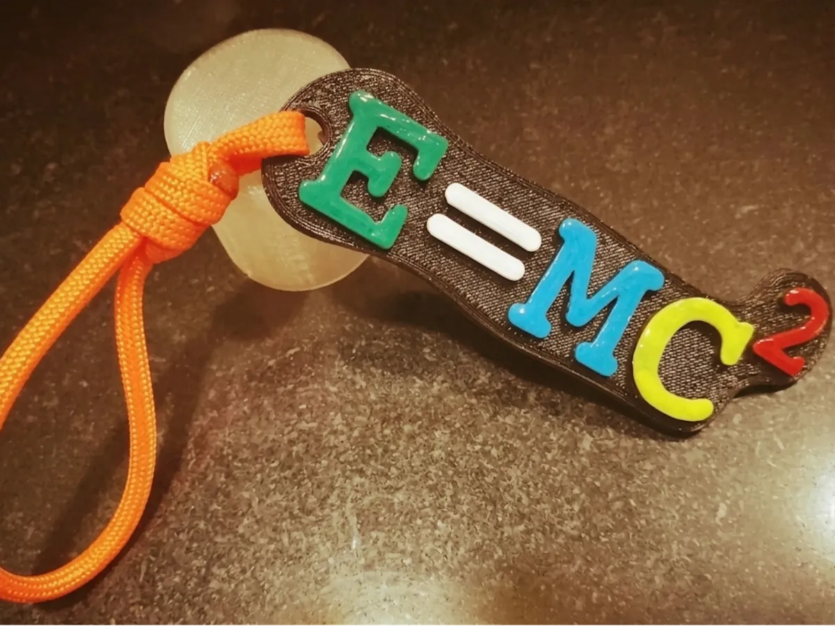 Porte-clés Einstein E=mc²