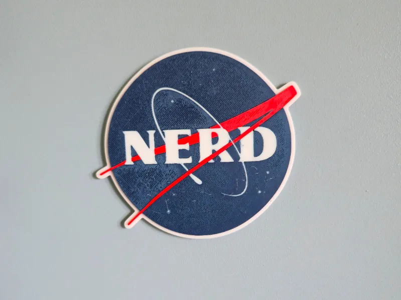 NERD – Parodie NASA Logo 2D Flat