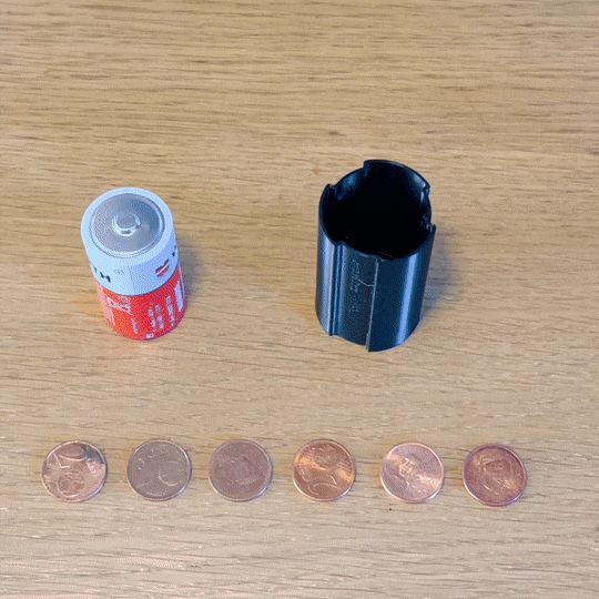 Battery C to D adaptator